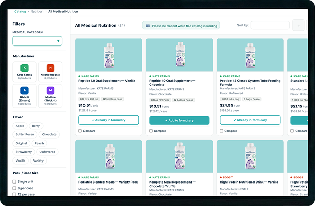 Care Plan and Coverage Interface